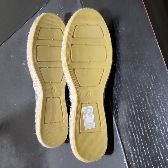 NEW Scotch & Soda Canvas Espadrilles in Blue & White Sz 7.5 (7 1/2) Flat Shoes - Picture 3 of 9